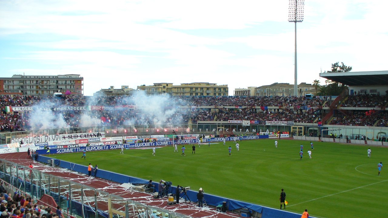 Lo stadio Angelo Massimino di Catania