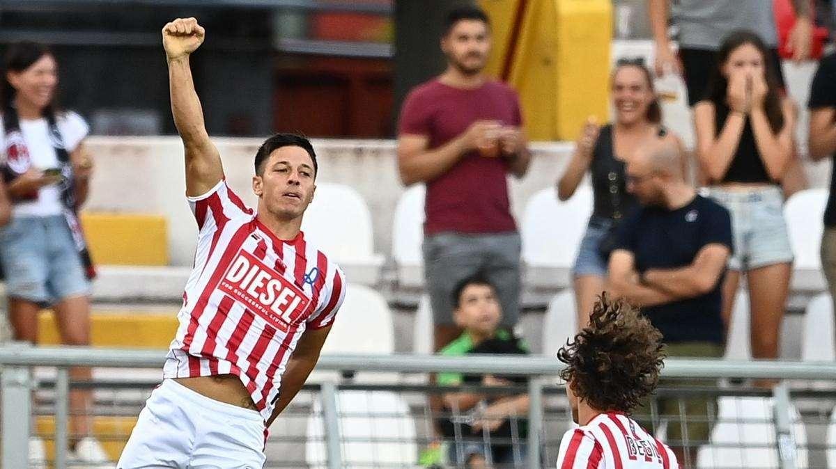 Rolfini con la maglia del Alcione Milano